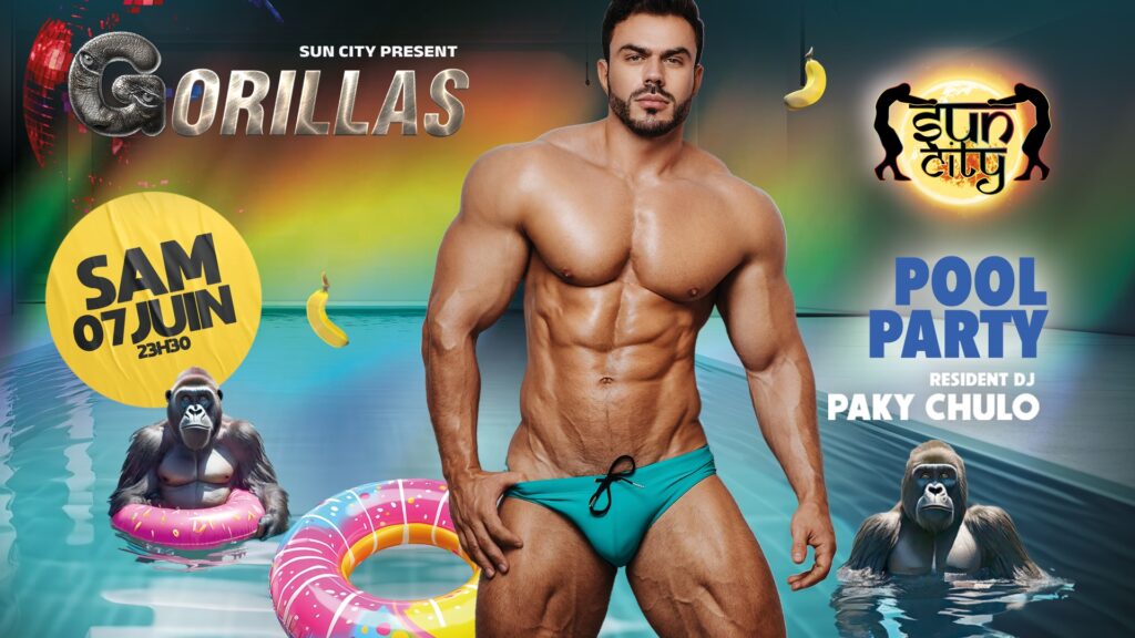 07 Juin Gorillas Paris Pool Parties