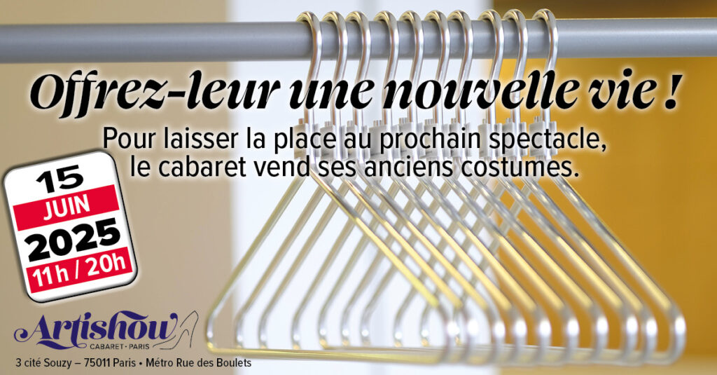 15 Juin ArtishoW COSTUMES MATERIEL SCENE