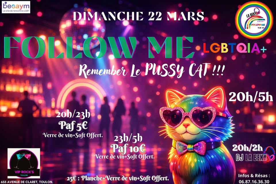 Follow-Me Tln 83 LGBTQIA+ Remember Le Pussycat‼️