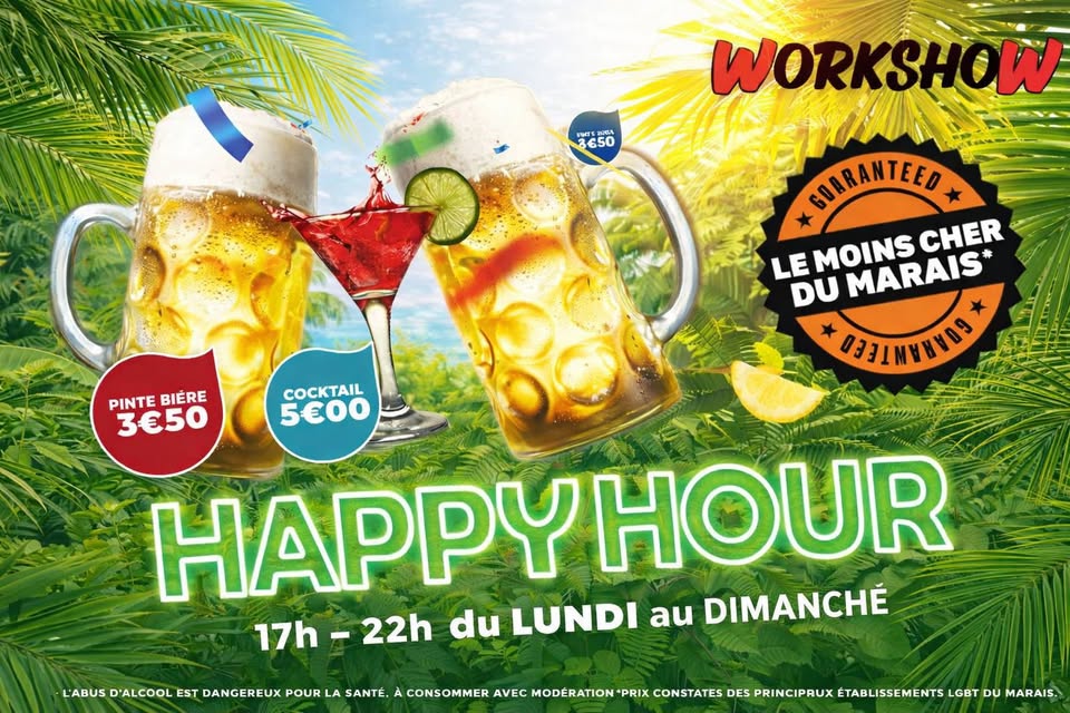 VENDREDI HAPPY HOUR LE MOINS CHER DE PARIS ET TERRASSE XXL